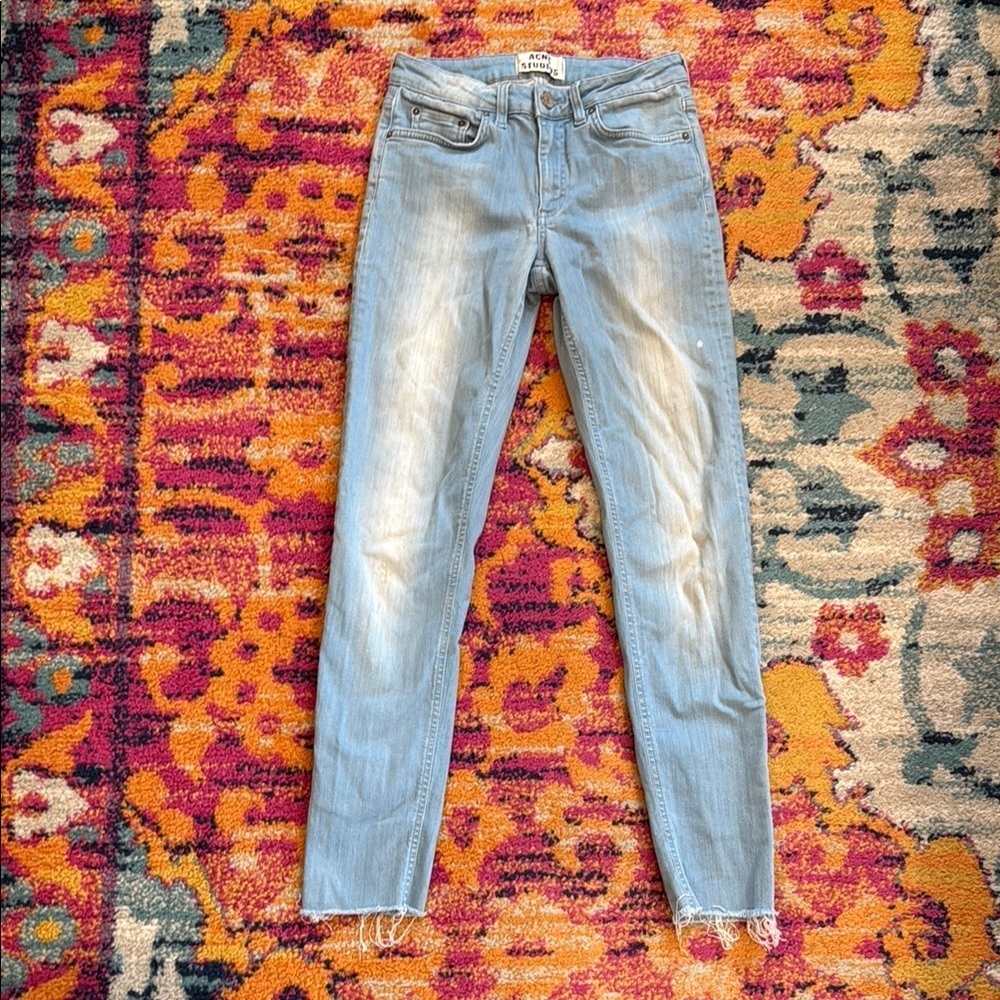 Acne Studios Blue Skinny Jeans Classic Fit